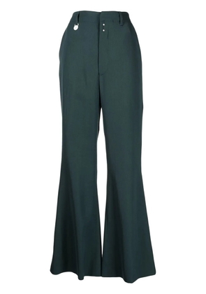 MM6 Maison Margiela high-waisted flared trousers - Green