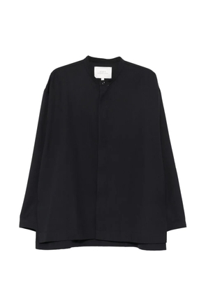Studio Nicholson collarless shirt - Black