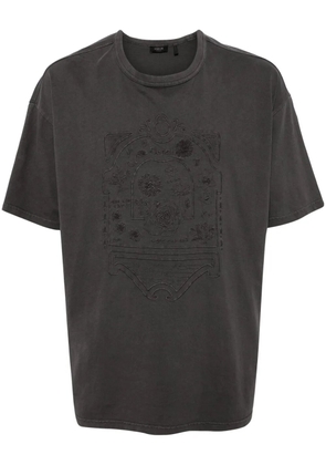 FIVE CM embroidered-design cotton T-shirt - Grey