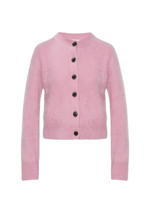 Lisa Yang brushed button cardigan - Pink