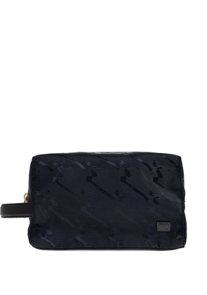 Paul Smith logo-pattern wash bag - Black