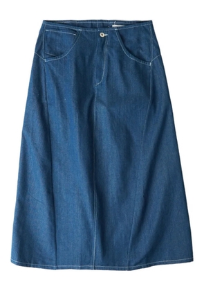 STORY mfg. pocketed A-line skirt - Blue