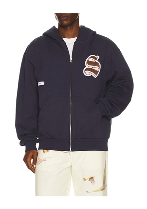 Students Golf Qualifications Fleece Zip Hoodie in Navy. Size L. Also in M, S, XL/1X.