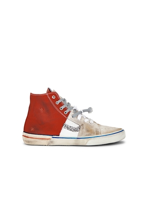 Paul Easterlin Caly Star Sneakers in White,Red. Size 41. Also in 42, 43, 44.