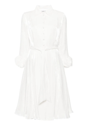 Baruni Carina satin shirtdress - White
