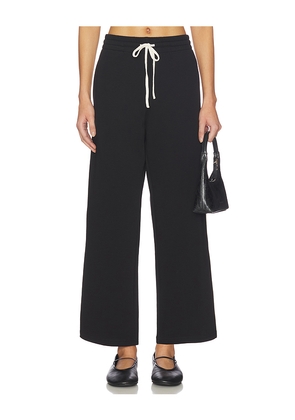 perfectwhitetee Claud Travel Track Pant in Black. Size M. Also in S, XS.