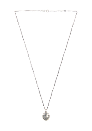 Serge de Nimes Courage Necklace in Metallic Silver.
