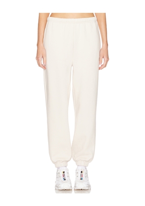 WellBeing + BeingWell Ayla Sweatpant in White. Size L. Also in M, XL.
