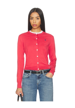 Polo Ralph Lauren Pima Cotton Cardigan in Red. Size L. Also in M, S, XL, XS, XXS.