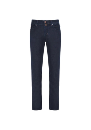 Jacob Cohën logo-patch trousers - Blue