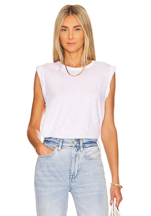 Veronica Beard Dree Muscle Tee in White. Size L. Also in M, XL, XS.