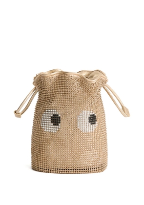 Anya Hindmarch eyes drawstring bucket bag - Gold