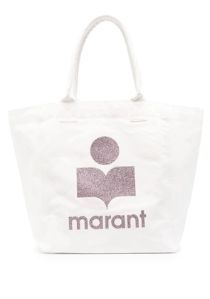 ISABEL MARANT Yenky logo-print tote bags - Neutrals