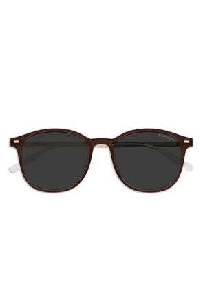 Montblanc round-frame sunglasses - Brown