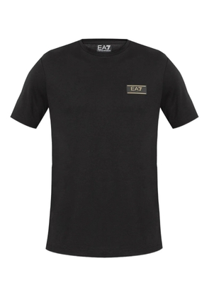 Ea7 Emporio Armani logo-patch T-shirt - Black