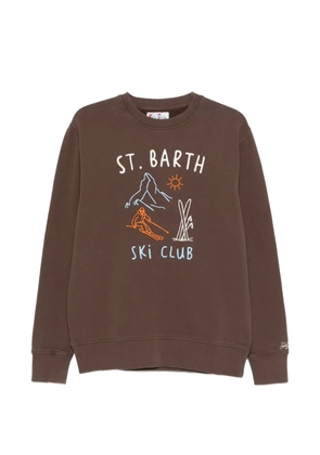 MC2 Saint Barth Soho ski-embroidery sweatshirt - Brown
