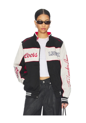 The Laundry Room Coors Light Official Tm Racing Jacket in Black,White. Size L. Also in M, S, XS.