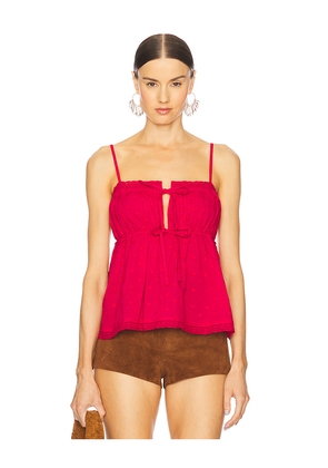 Ulla Johnson Quinn Top in Red. Size 10. Also in 0, 12, 4, 6, 8.