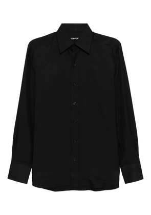 TOM FORD washed twill shirt - Black