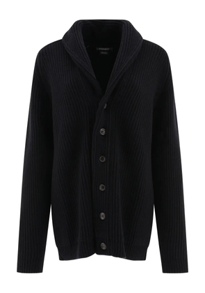 Begg x Co ribbed shawl-collar cardigan - Black