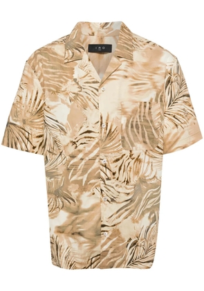 IRO botanical-print poplin shirt - Neutrals