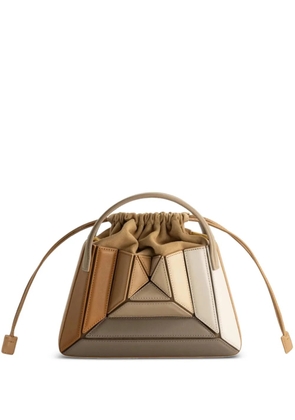 Mlouye mini Sera geometric tote - Neutrals