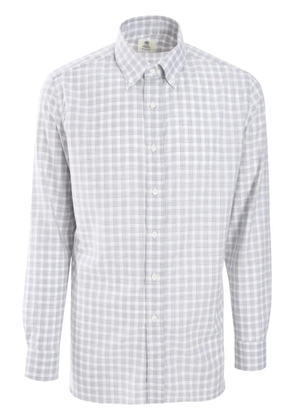 Borrelli checked shirt - Grey
