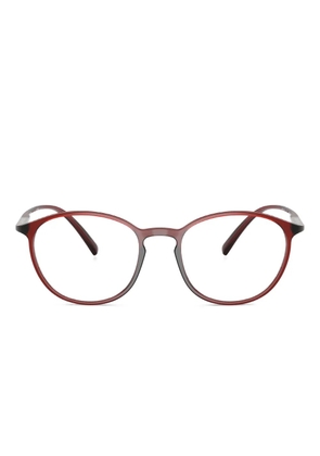 Giorgio Armani round-frame glasses - Red