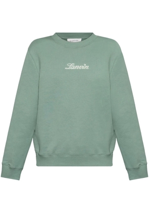Lanvin logo-embroidered sweatshirt - Green