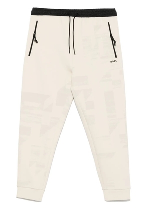 BOSS logo-appliqué track pants - Neutrals