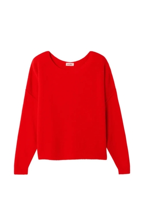 American Vintage long-sleeve boat-neck sweater - Red