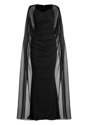 Talbot Runhof draped-design maxi dress - Black