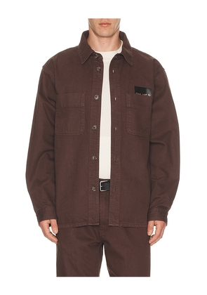 Palmes Course Overshirt in Light Grey. Size 46. Also in 48, 50, 52.