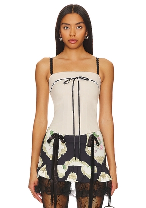 Zemeta Cut The Cake Corset in Beige. Size M. Also in S, XS.