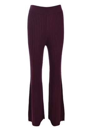 Ba&Sh striped knitted trousers - Purple