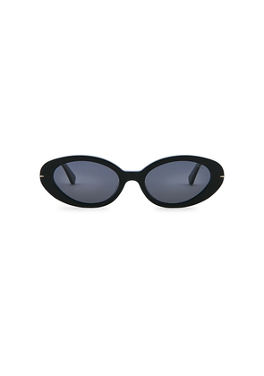 SAD Eyewear Bloom Polarized Sunglasses in Black.