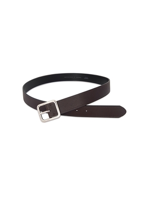 Vince 35mm Flat Pebble Belt in Brown. Size 34. Also in 38.
