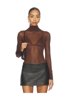 SEROYA Lainey Top in Brown. Size L. Also in M, S, XL, XS, XXS.