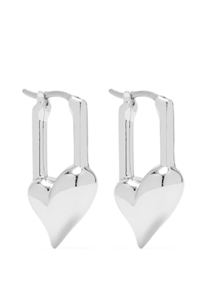 Jenny Bird heart earrings - Silver