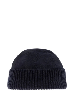Giorgio Armani ribbed beanie hat - Blue
