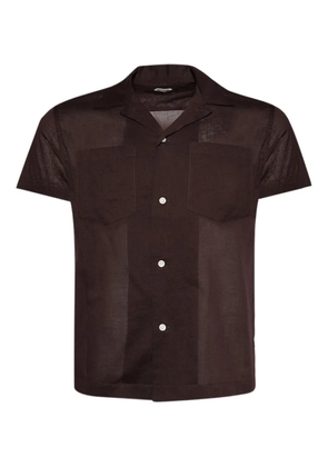 BODE chest-pocket short-sleeve shirt - Brown