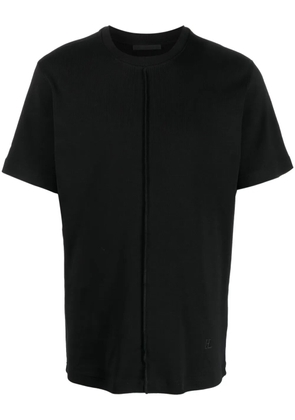 Helmut Lang logo-embroidered cotton T-shirt - Black