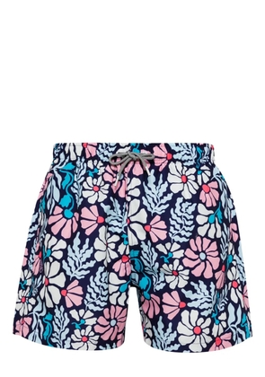 Boardies floral-print swim shorts - Blue