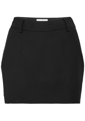 Philipp Plein wool strass mini skirt - Black