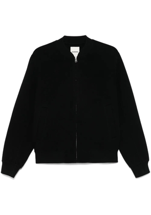 SANDRO felted bomber jacket - Black