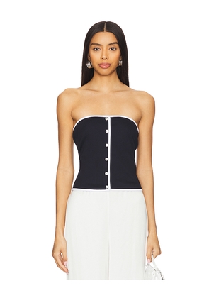 Veronica Beard Valley Top in Navy. Size L. Also in M, S.