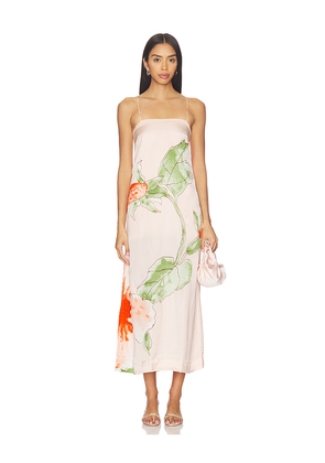 SWF Spaghetti Strap Midi Dress in Pink. Size L. Also in M, S, XS.