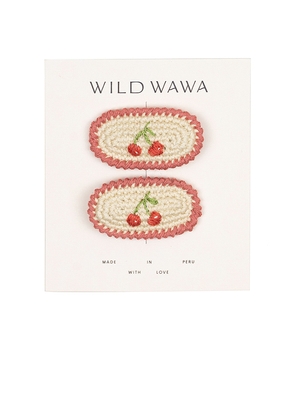 Wild Wawa Crochet Clip Set in Multi.