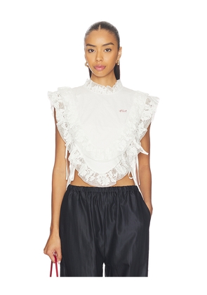 Sea Abelene Side Tie Tank Top in White. Size L/XL. Also in S/M, XXS/XS.