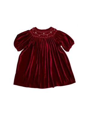 Wild Wawa Velvet Smock Dress in Burgundy. Size 18/24. Also in 2/3, 3/4.
